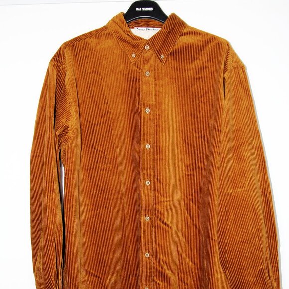 BNWT SS22 ACNE STUDIOS CORDUROY SHIRT 46 - Picture 2 of 11